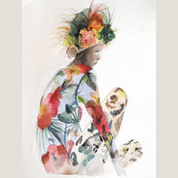 thinking woman